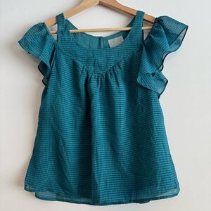 Anthropologie Maeve Tavin Cold Shoulder Top size 0